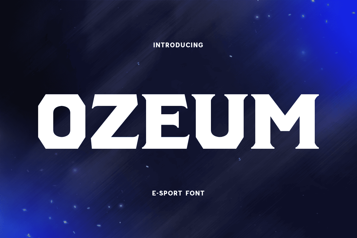 Ozeum Esport Font Sensatype Studio Ozeum Esport Font Sensatype Studio