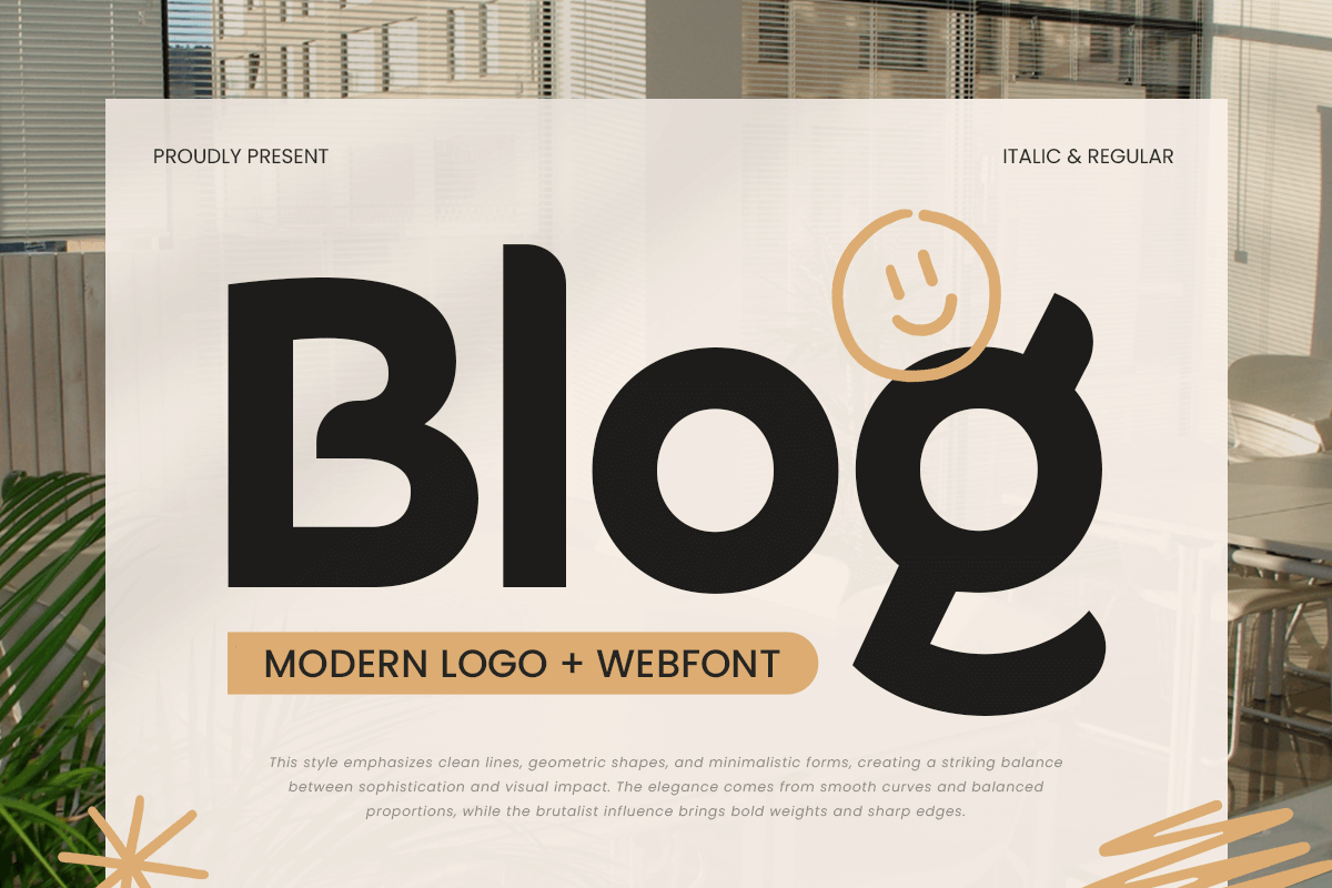 Blog - Modern Logo Web Font – Sensatype Studio