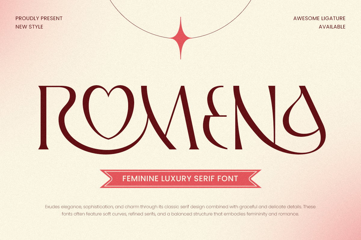 Romena - Feminine Luxury Serif Font – Sensatype Studio