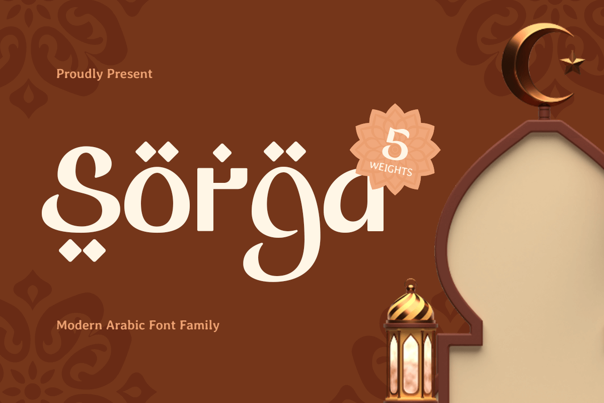 Sorga - Modern Arabic Font Family – Sensatype Studio