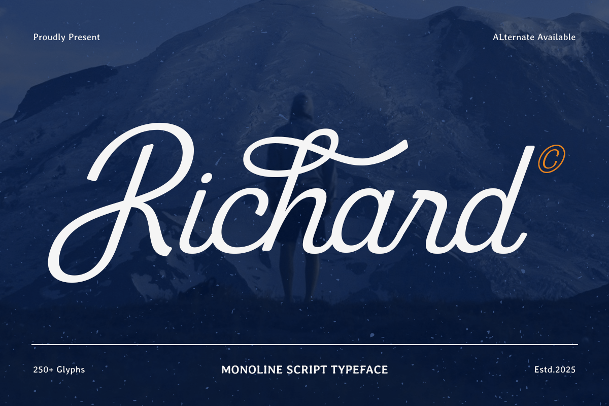 Richard - Monoline Script Typeface 1.png