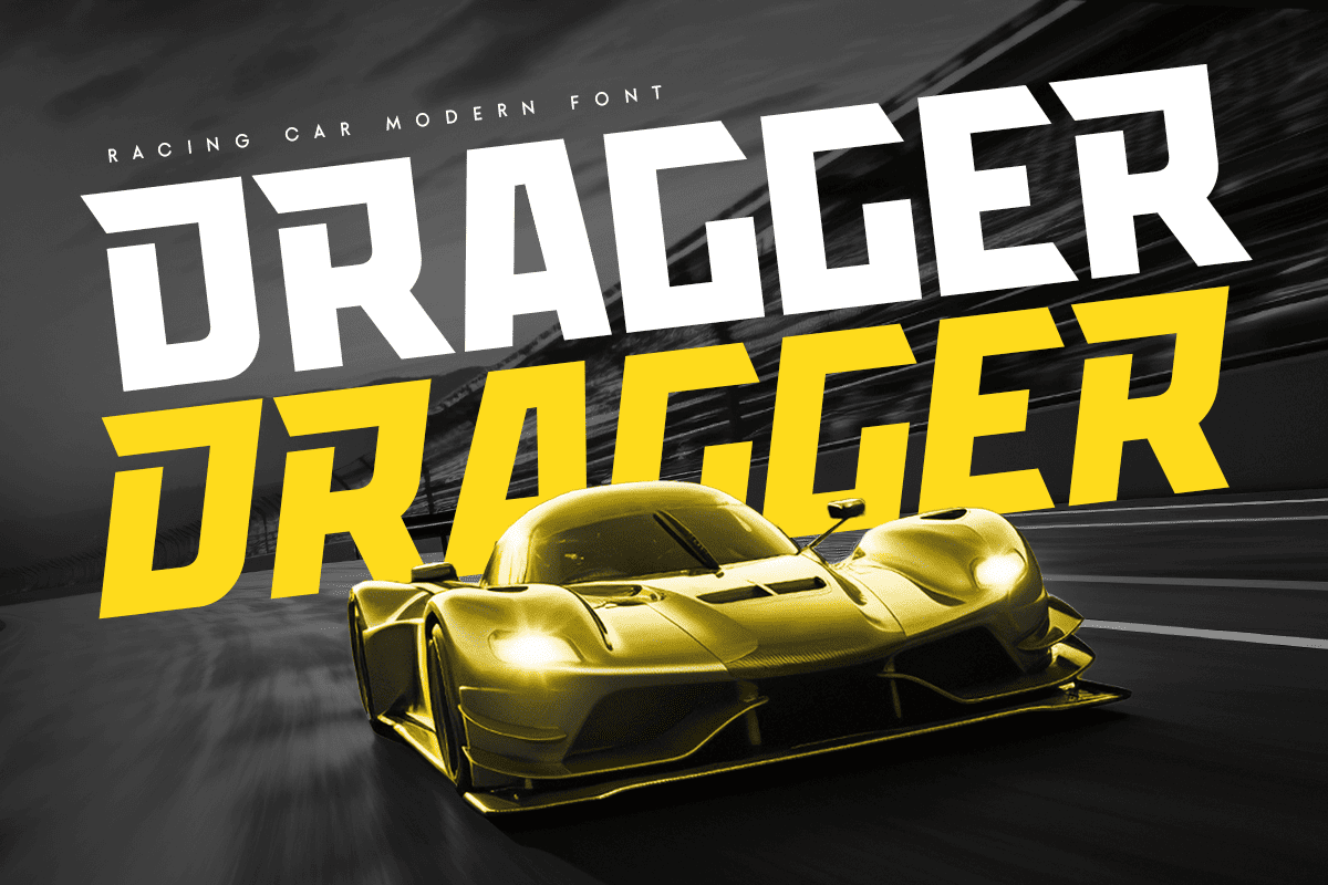 Dragger - Sport Racing Car Font 1.png