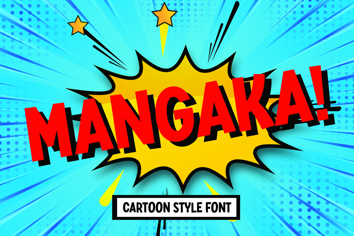 Mangaka - Cartoon Kids Boom Manga Headline Font 1.jpg