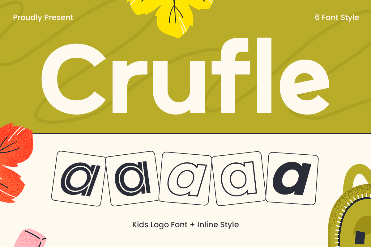 Crufle - Kids Logo Font + Inline Style 1.png