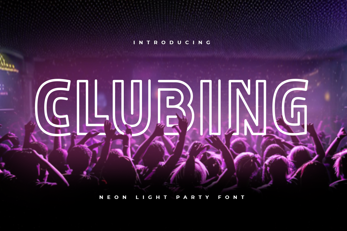 Clubing - Neon Light Party Font 1.png