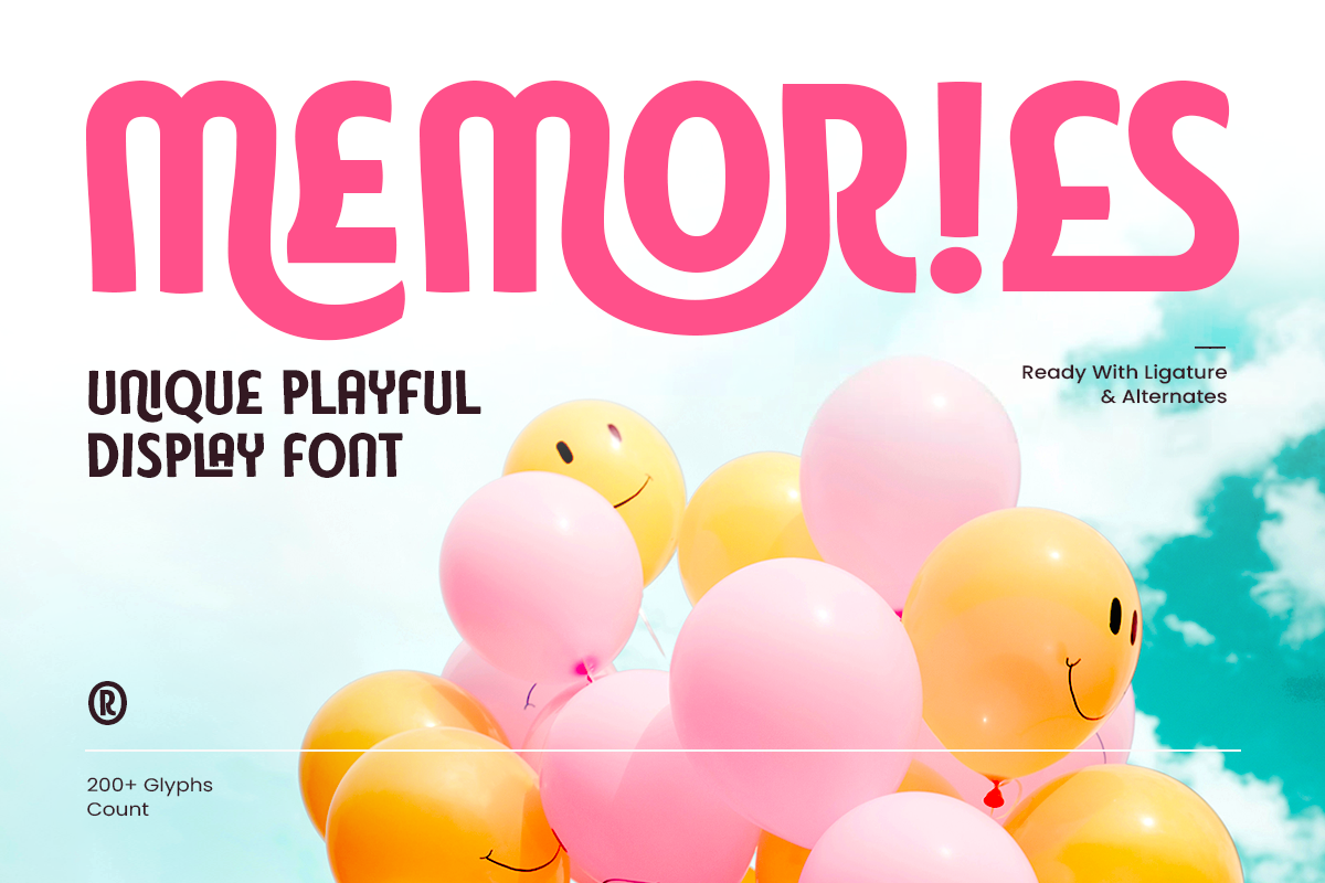 Memories - unique Playful Display Font 1.png