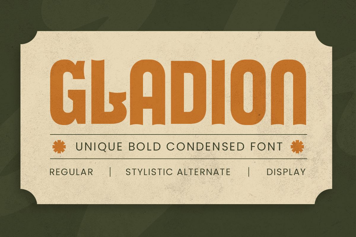 GLADION - Unique Bold Condensed Font 1.png