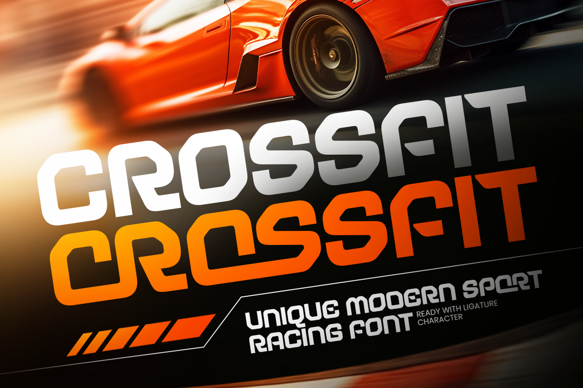 CROSSFIT - Unique Modern Sport Racing Font 1.png