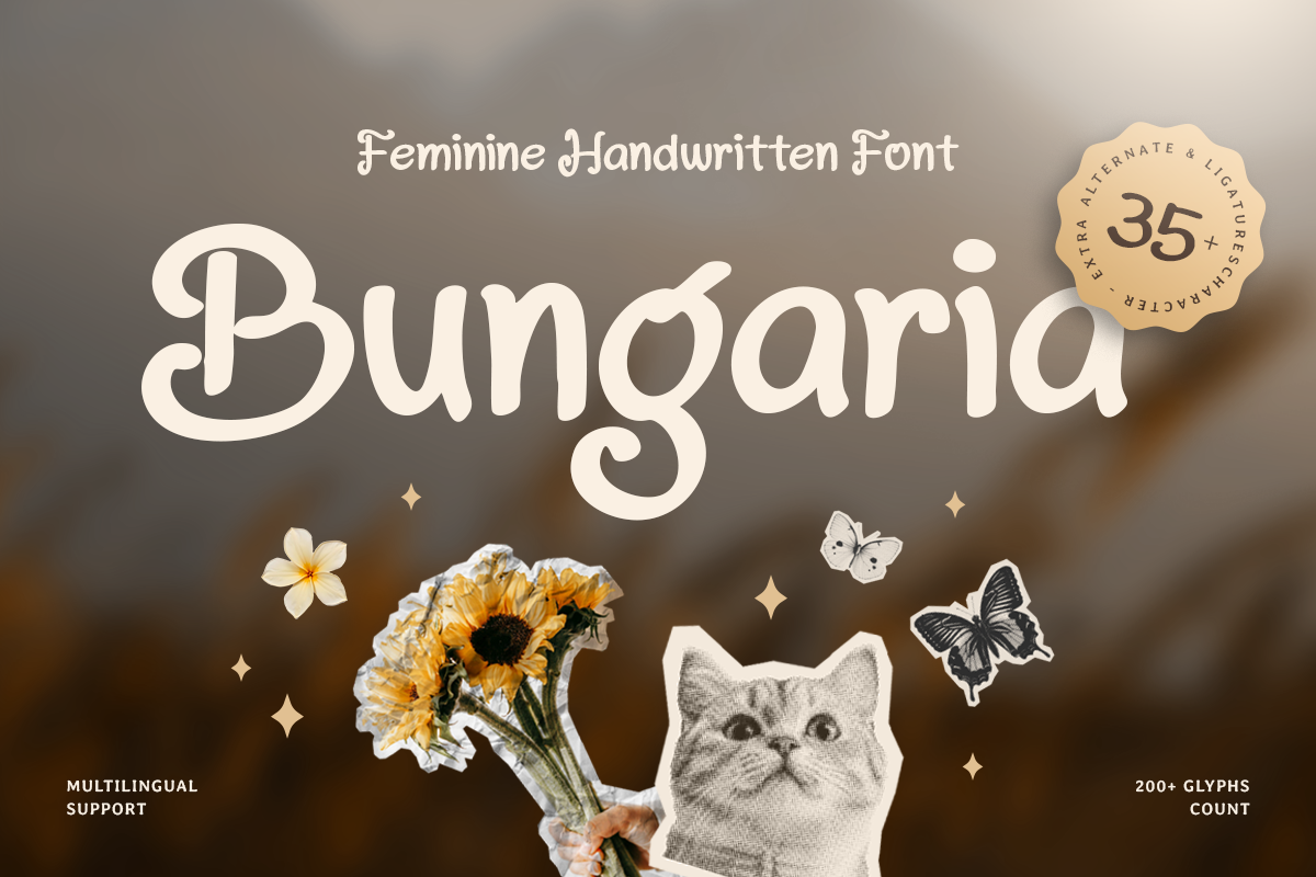 Bungaria - Feminine Handwritten Font 1.png