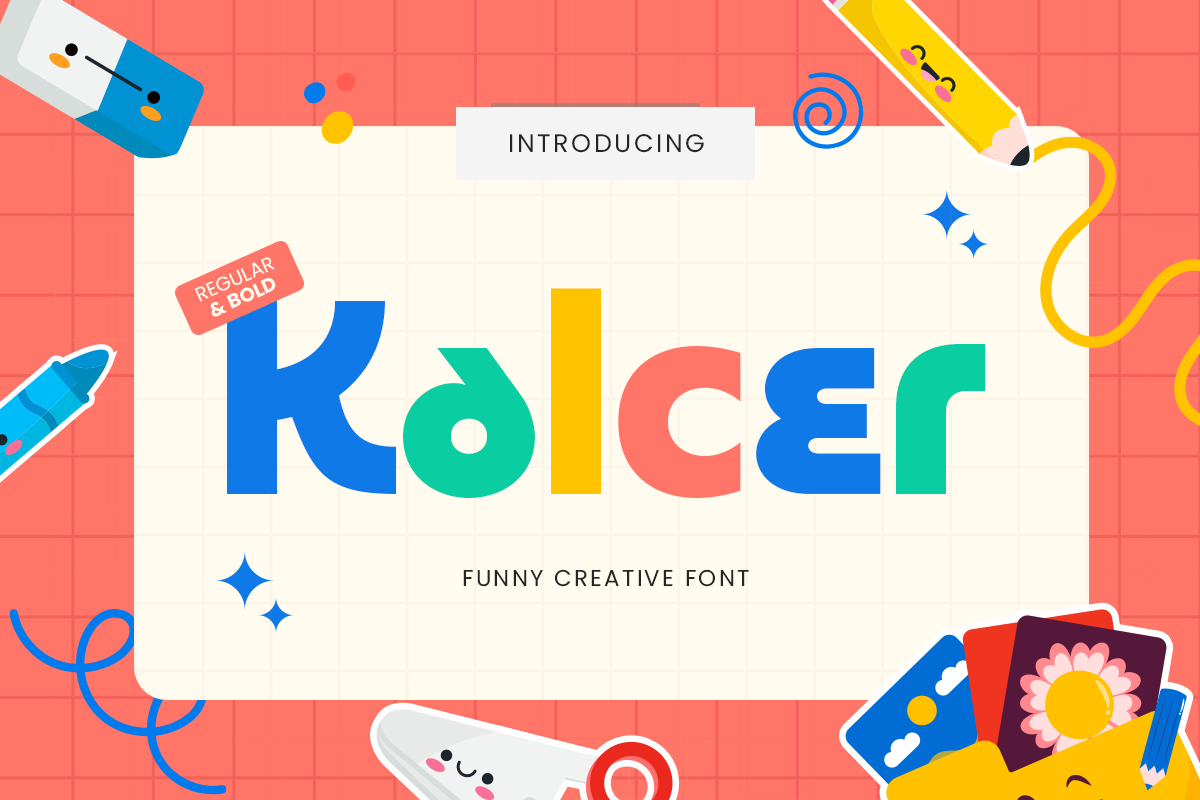 Kalcer - Funny Creative Font 1.png
