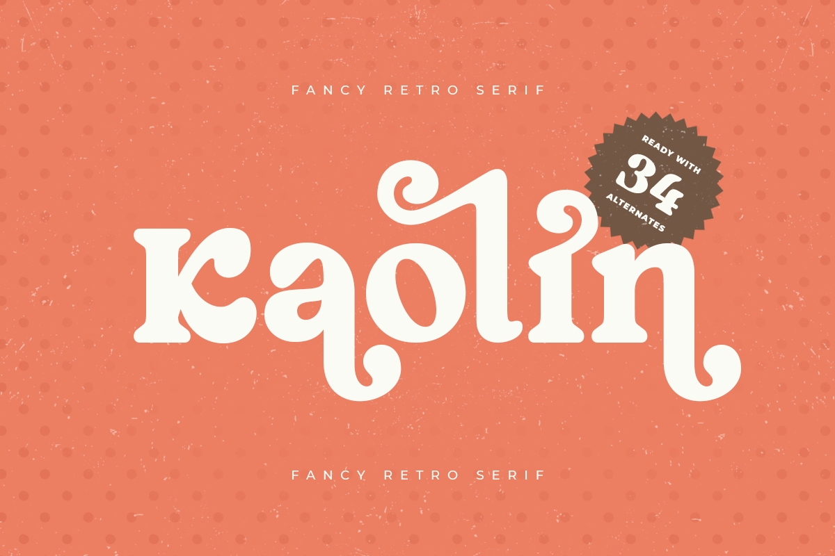 Kaolin - Fancy Retro Serif 1.png