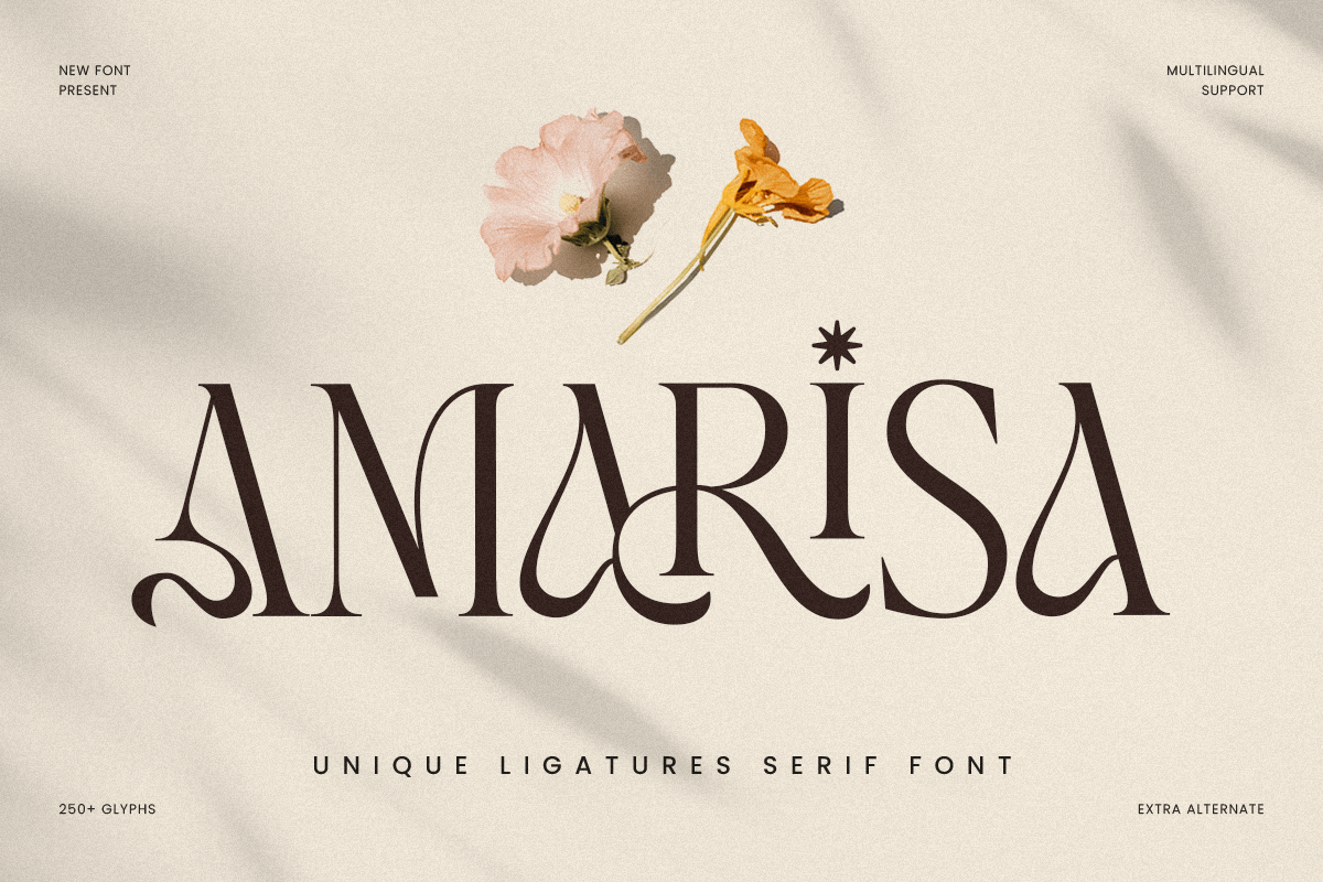 Amarisa - Unique Ligatures Serif Font 1.png