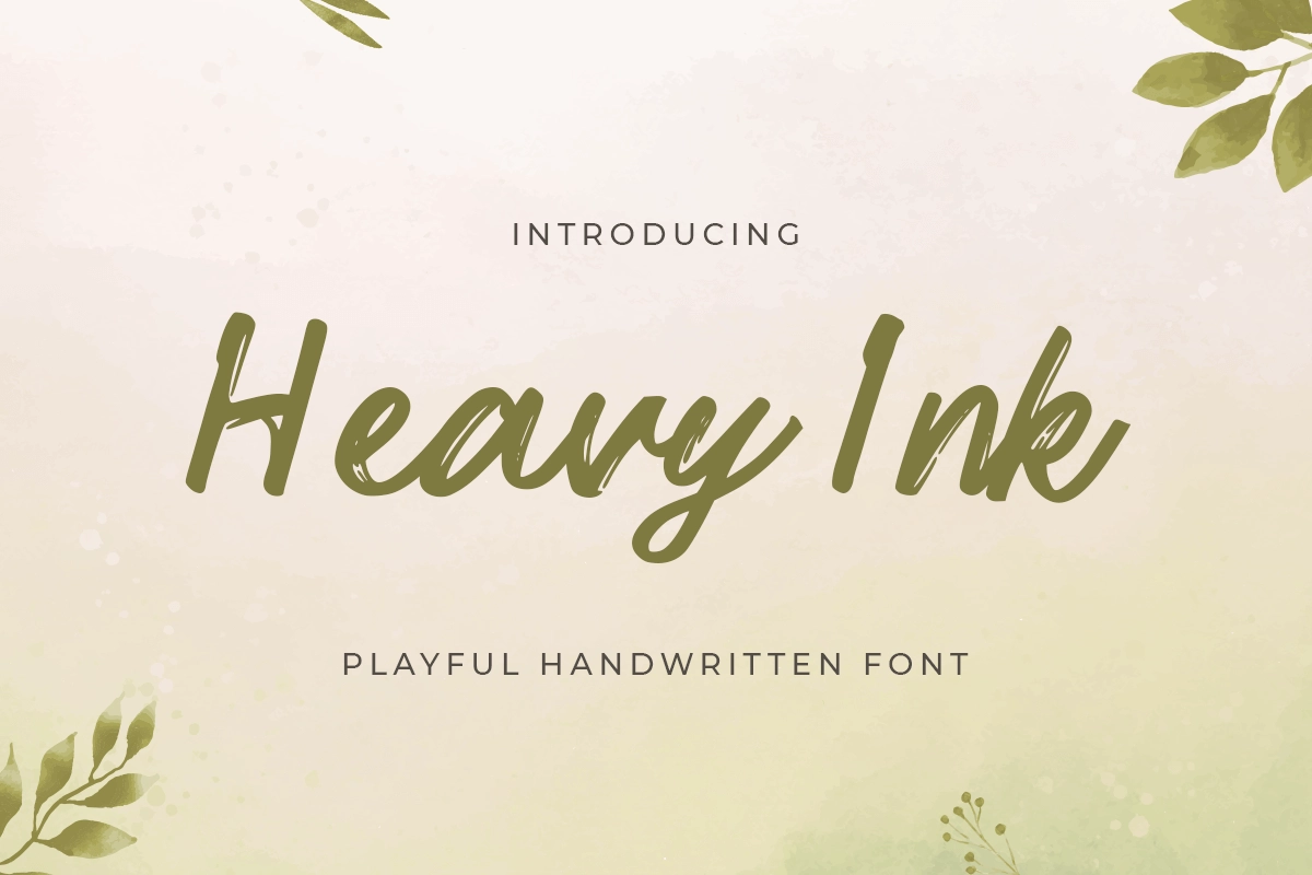 Heavy Ink - Playful Handwritten Font.webp