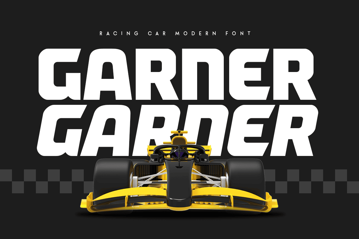 Garner - Racing Car Modern Font 1.png