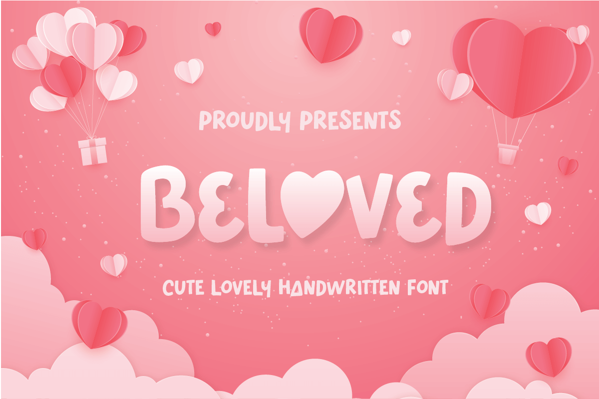 Beloved - Cute Lovely Valentine k-pop font-01.png