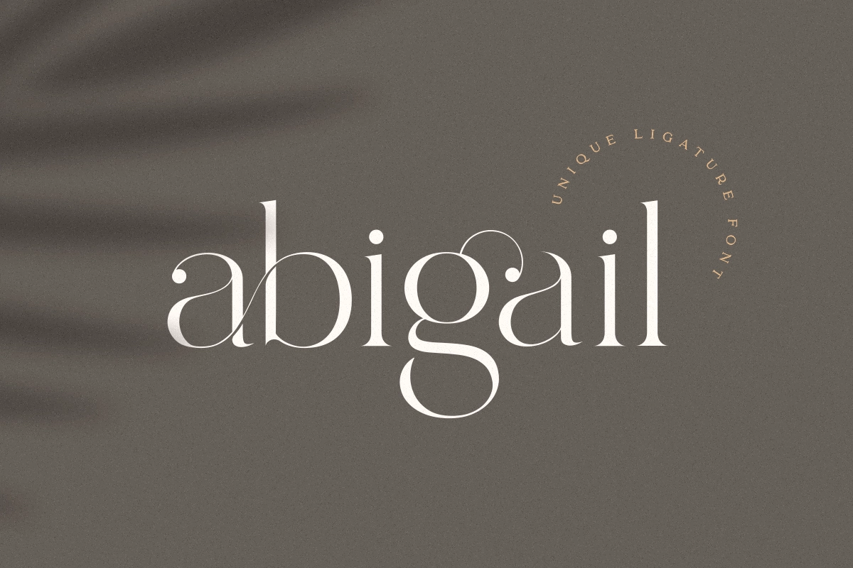 Abigail - Unique Ligature Font.webp