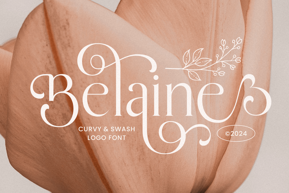 Belaine - Curvy Swash Logo Font 1.png